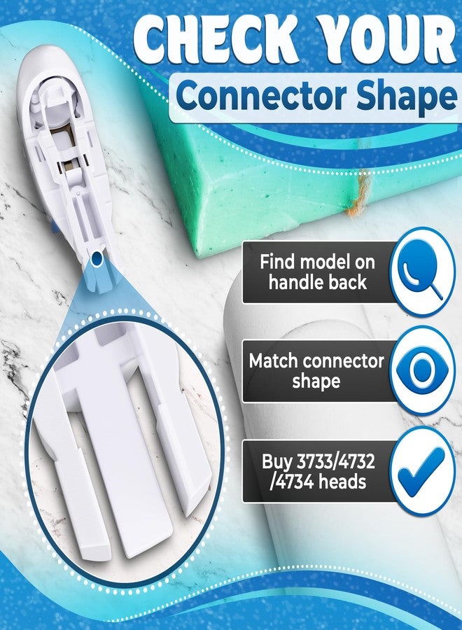 ZOKLU 4 Pcs Replacement Tooth Brush Heads Compatible with Oral-B CrossAction Power 3733 4732 4734 Models | Sensitive Toothbrush Heads, Soft Nylon Bristles, Dual Cleaning Action, Snap-On Design for Daily Use - Image 3