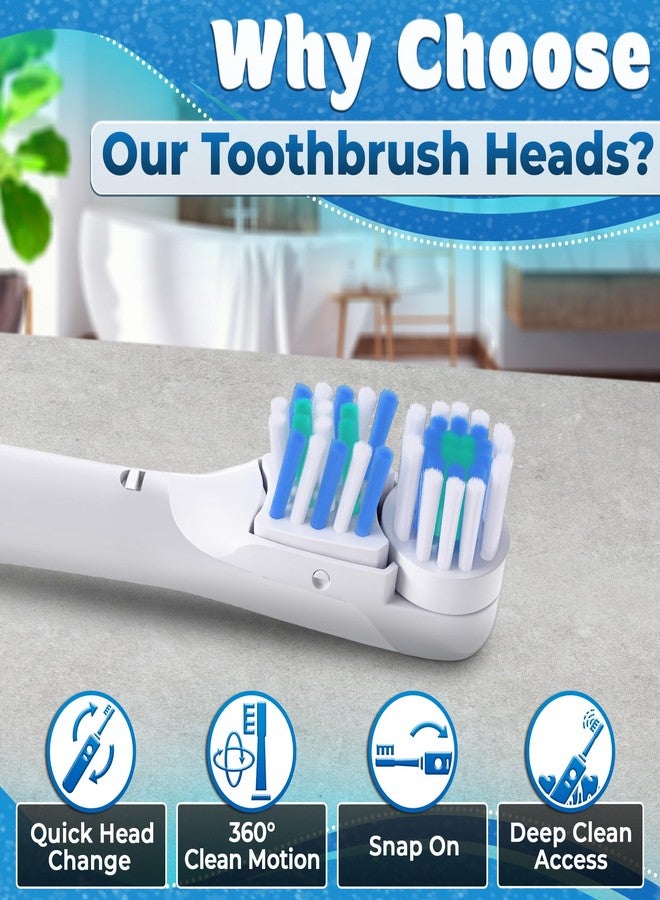 ZOKLU 4 Pcs Replacement Tooth Brush Heads Compatible with Oral-B CrossAction Power 3733 4732 4734 Models | Sensitive Toothbrush Heads, Soft Nylon Bristles, Dual Cleaning Action, Snap-On Design for Daily Use - Image 5