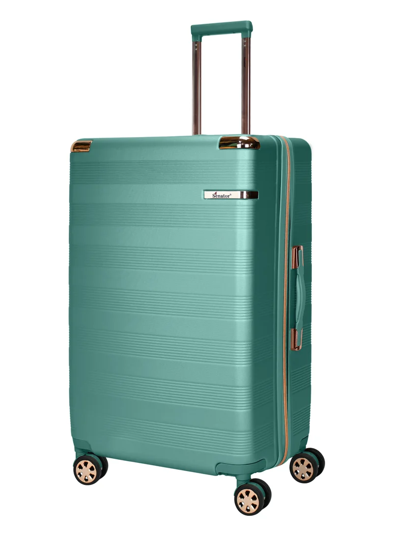 سيناتور Hard Case Trolley Luggage Set For Unisex ABS Lightweight 4 Double Wheeled Suitcase With Built In TSA Type Lock A5125 Set Of 3 Light Green