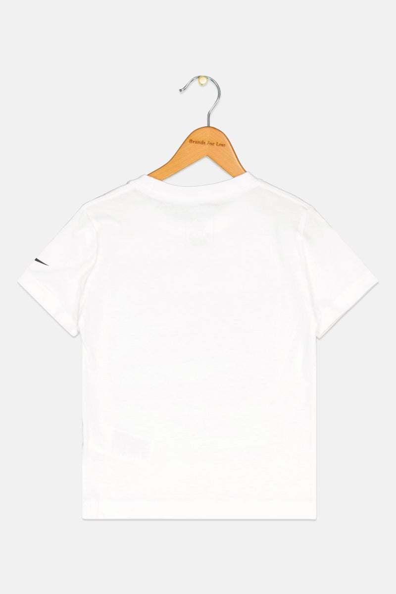 Nike 3Brand by Russell Wilson Kids Boy Sportswear Fit Short Sleeve Training T-Shirt, White - Image 2