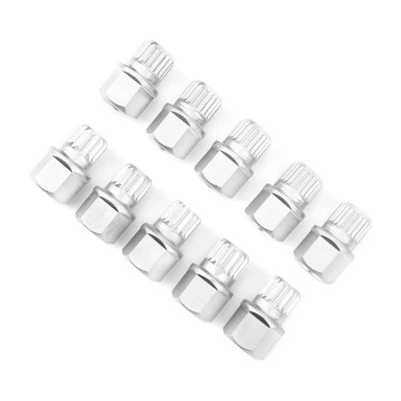 Anti-Theft Wheel Nut Removal Set 10-Piece Black High-Hardness Chromium-Molybdenum Steel - Spiral Groove Design for Maximum Grip Wheel Nut Extractor for Auto Repair - Image 3