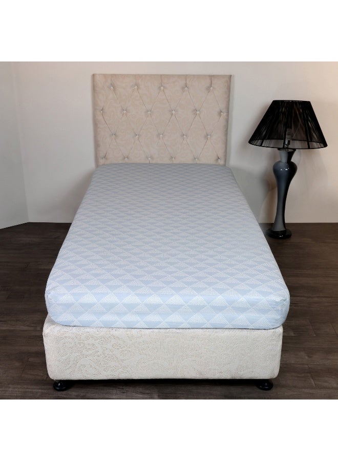 Home Box Malta Pixel Printed Cotton Single Fitted Sheet 200 x 33 x 90 cm - Image 2