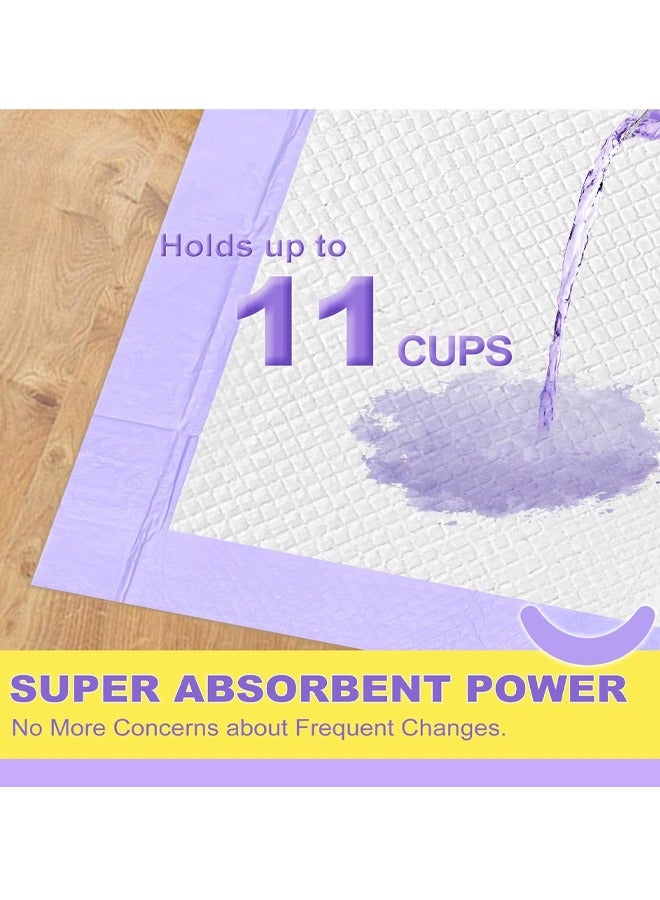 Dog Pee Pads  Dog Pads Extra Large Odor Control Pee Pads for Dogs, Puppy Pads Ultra Absorbent  6 Layers Leak-Proof Purple Extra Large Pee Pads for Dogs with Odor Eliminating Puppy Pads Thicken Super Absorbent - Image 3