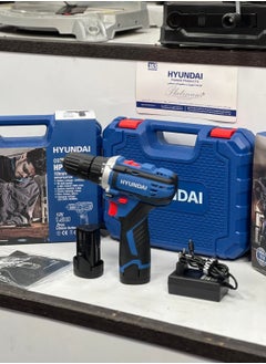 HYUNDAI HYUNDAI Cordless Drill HP412 12V 10mm Compact Power Drill with 2 Lithium Batteries, Dual Speed, 26N·m Torque  - Image 2
