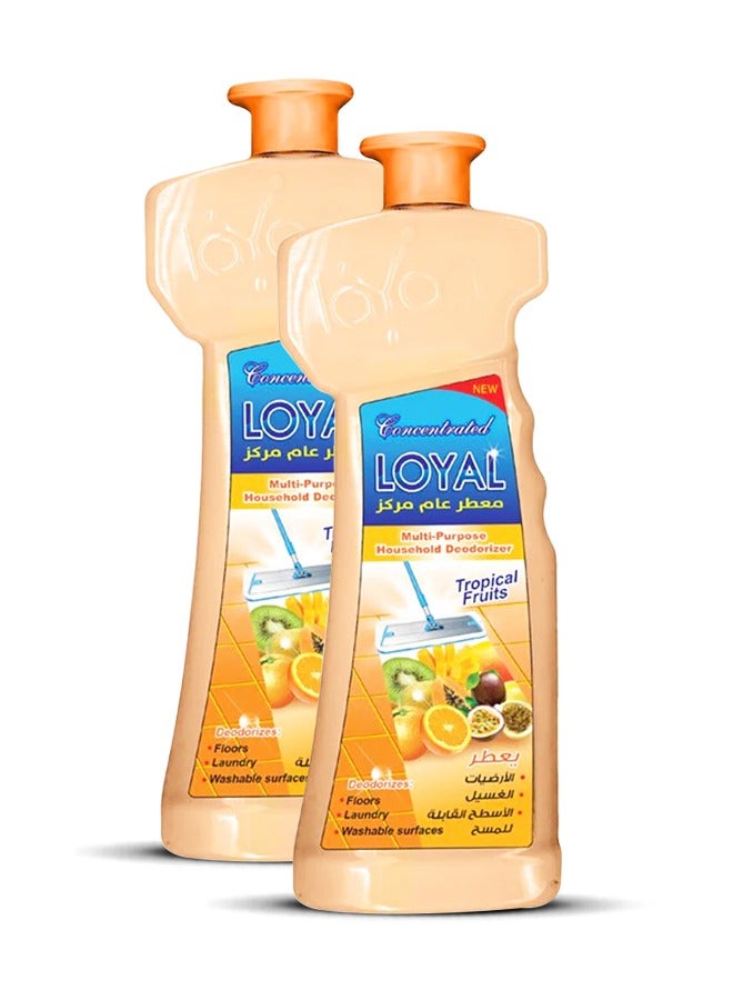 لويال معطر منزلي متعدد الأغراض جل مركّز برائحة الفواكه الاستوائية 2 × 700 مل - Image 1