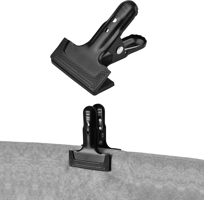 Metal Backdrop Clamp Set With Rubber Pads 6 Pack Photography Studio Accessories 1pc - Image 1