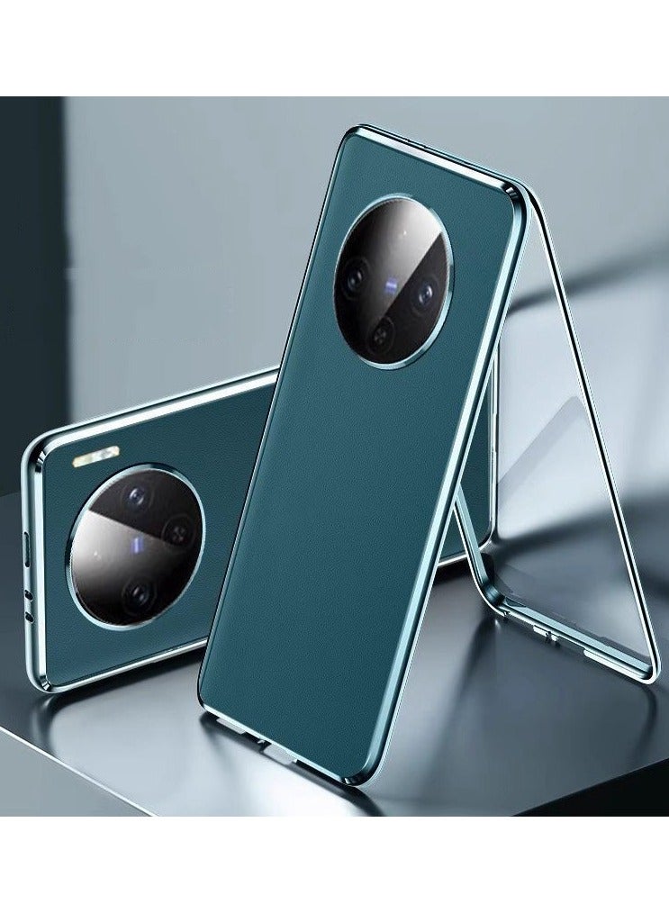 general Vivo Y300 Pro  Leather Phone Case ,Full-Body Shockproof Magnetic Cover Transparent Protector,Mobile phone case and film integrated