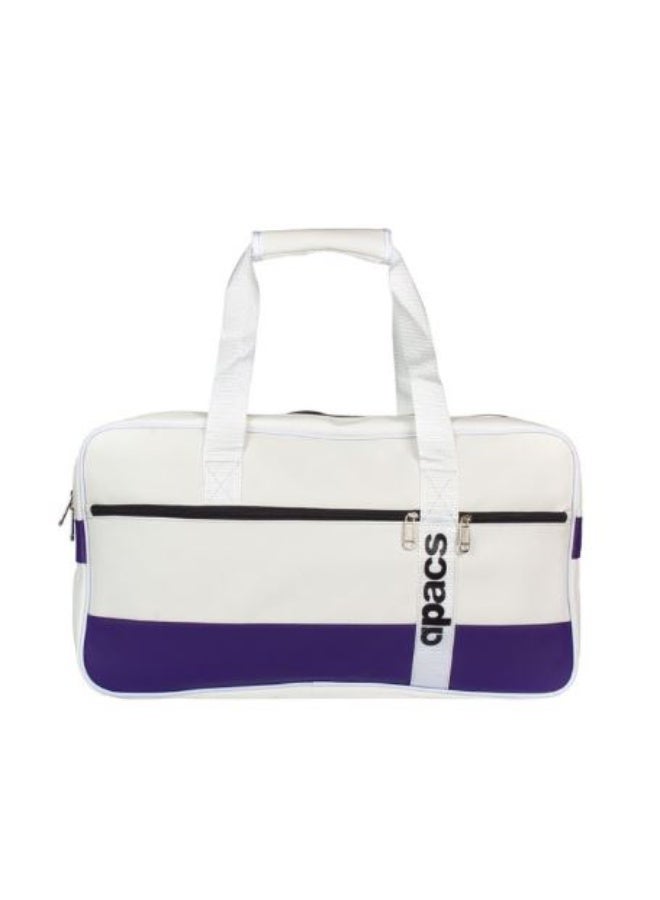 Apacs DUF-D207-SF Badminton Duffle Bag, White/Purple – Lightweight Sports Bag with Racket Compartment, Shoe Section & Multi-Storage Design for Training & Match Use - Image 4