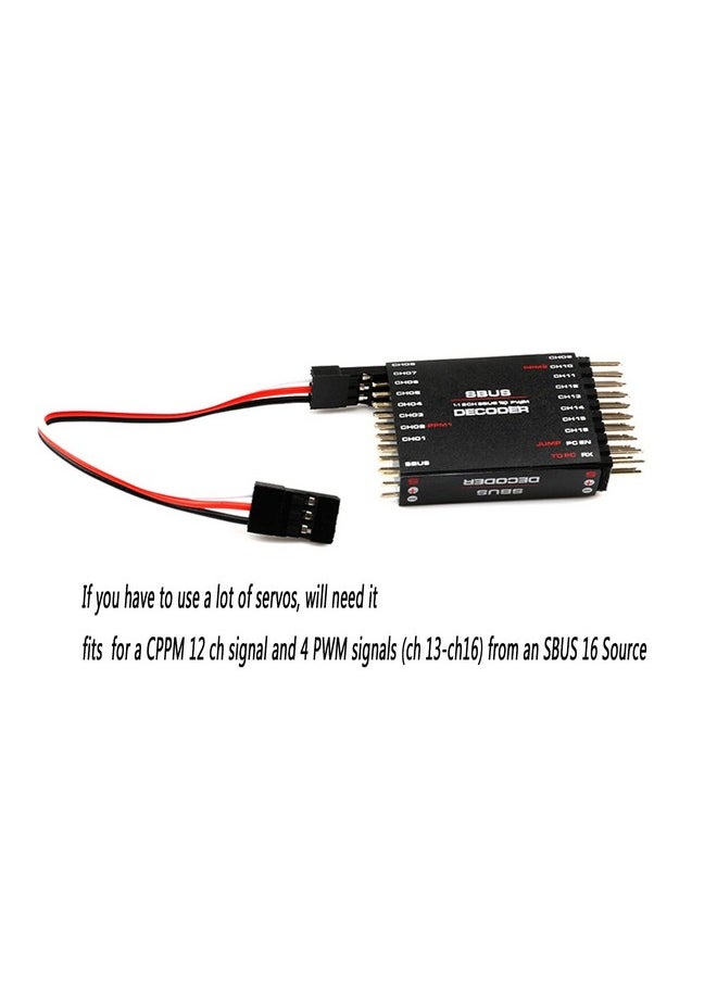 SoloGood Rc Sbus To Pwm/Ppm Decoder 16 Channel Converter Receiver Signal Transverter For Futaba Frsky Orange  - Image 5