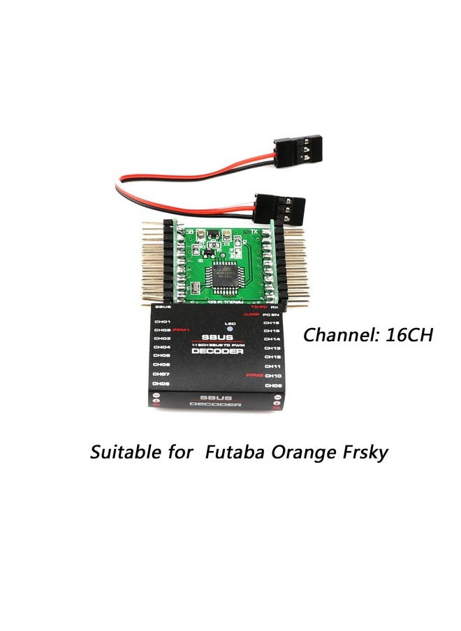 SoloGood Rc Sbus To Pwm/Ppm Decoder 16 Channel Converter Receiver Signal Transverter For Futaba Frsky Orange  - Image 4
