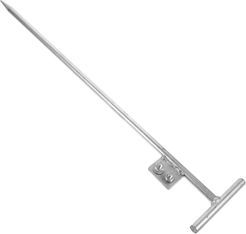 Tehaux 8 Feet Galvanized Steel Portable Ground Rod for Electric Fences and Generators - Image 2