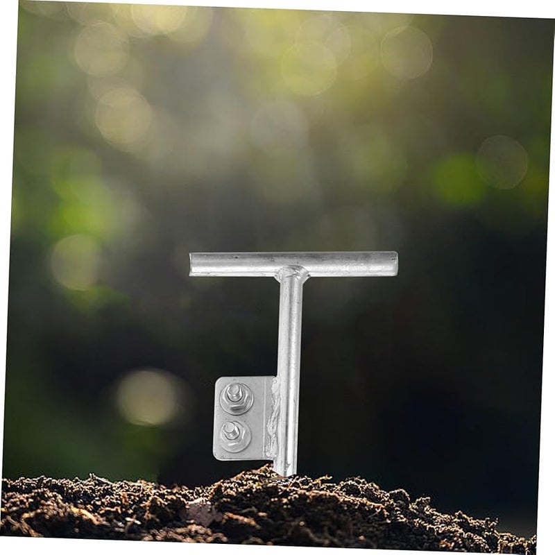 Tehaux 8 Feet Galvanized Steel Portable Ground Rod for Electric Fences and Generators - Image 5