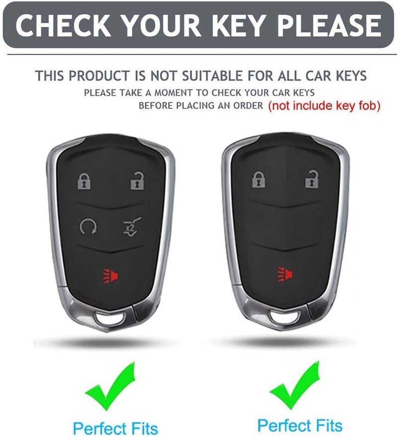 Cacacar Green Key Fob Cover for Cadillac - Image 2