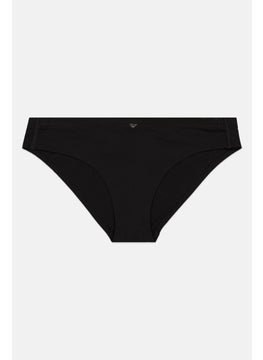 EMPORIO ARMANI Women Solid Brief Style Panties, Black  - Image 1