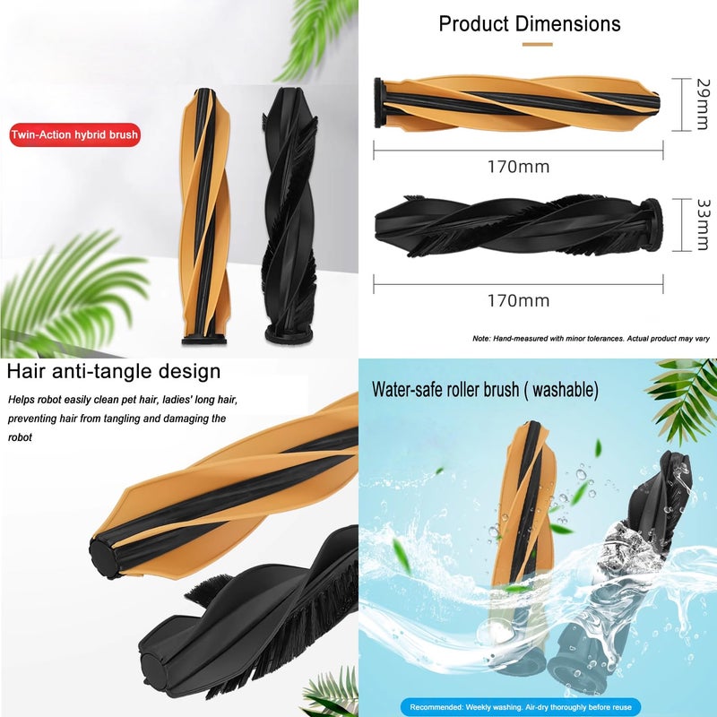 JoyBros Dreame X50 Ultra Replacement Parts Accessories for Dreame X50 Ultra Complete L50 Ultra X50 Master L40s Pro Ultra MOVA V50 Mop Pads X6 Dust Bags X4; HEPA Filter X4; Main Brushes X2; Side Brushes X4 - Image 3