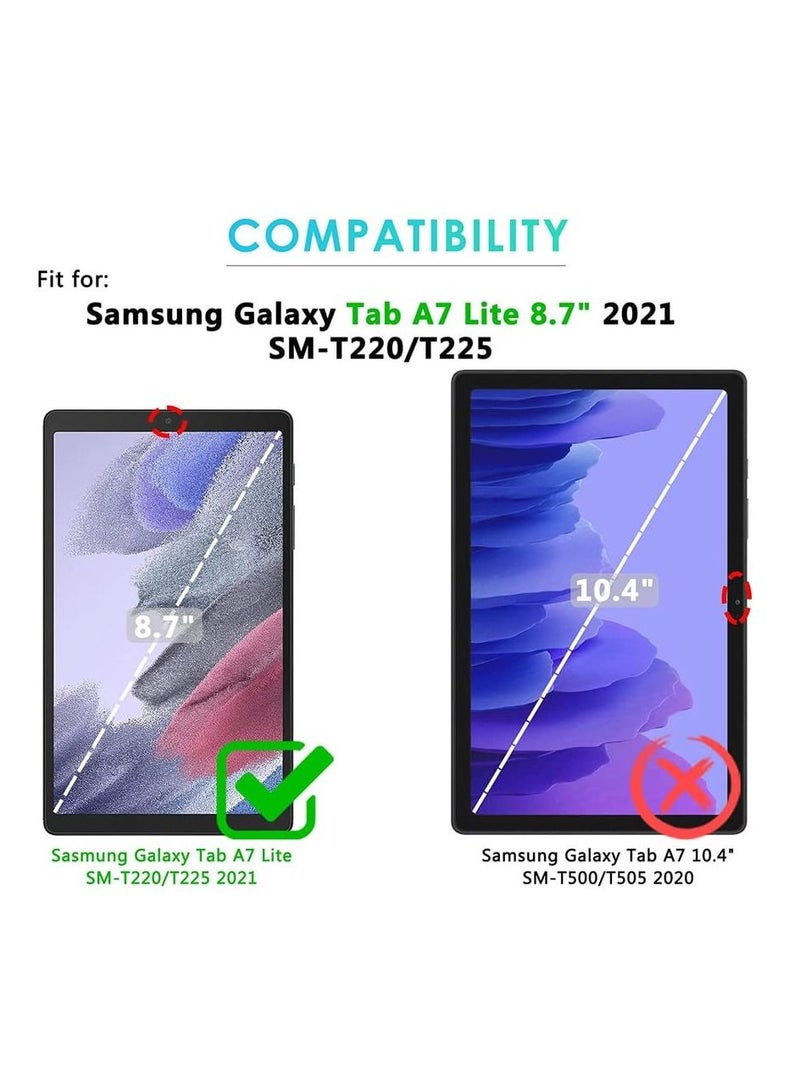 Protective Case Cover for Samsung Galaxy Tab A7 Lite Black - Image 5