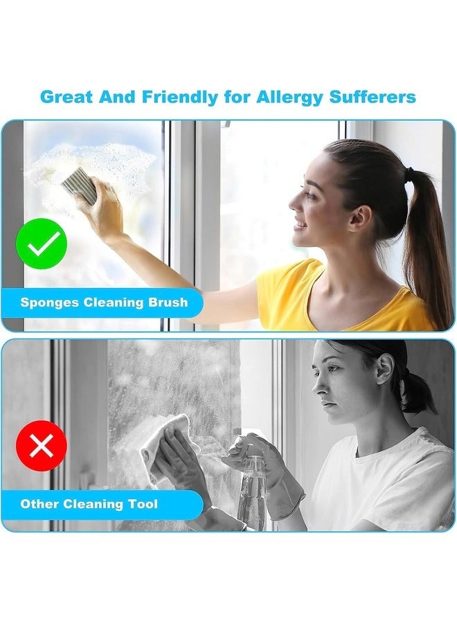 H.F.J HFJ 2-Piece Reusable Sponge Duster – Damp Clean Duster for Baseboards, Vents, Railings, Ceiling Fans, Cobwebs, and More (Grey) - Image 5