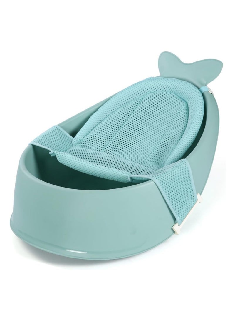 BLOOMING TIME Baby Bathtub Comfort Deluxe Bionic Whale Model Newborn Children's Large Bath Bucket Sitting Lying Shower Basin - Image 1