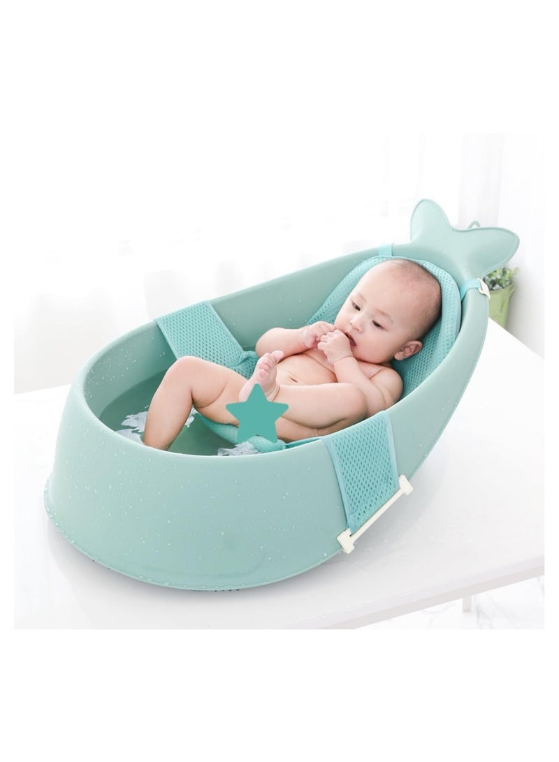 BLOOMING TIME Baby Bathtub Comfort Deluxe Bionic Whale Model Newborn Children's Large Bath Bucket Sitting Lying Shower Basin - Image 3