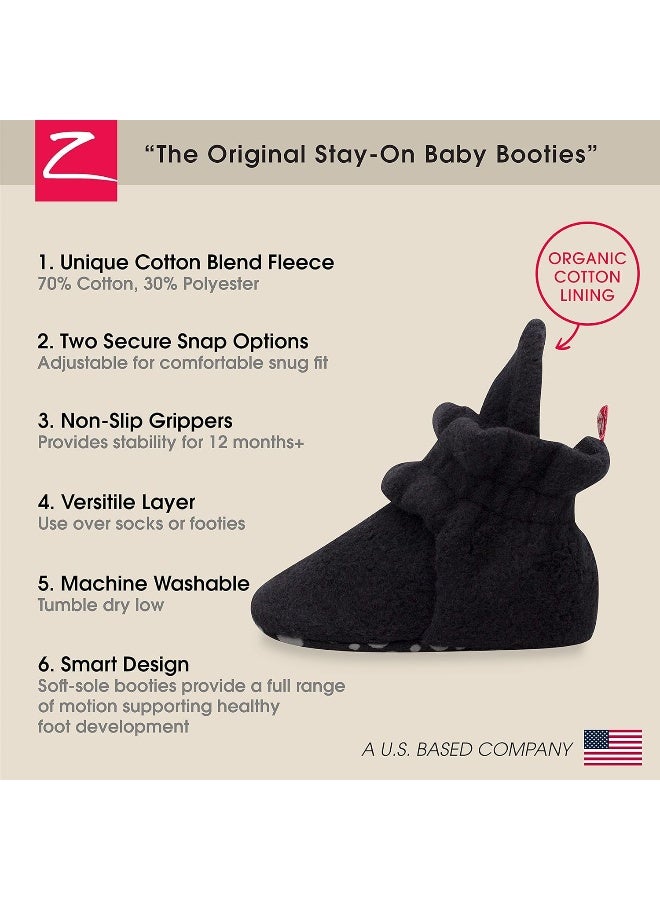 Zutano Cozie Fleece Baby Booties, Unisex, For Newborns and Infants - Image 3