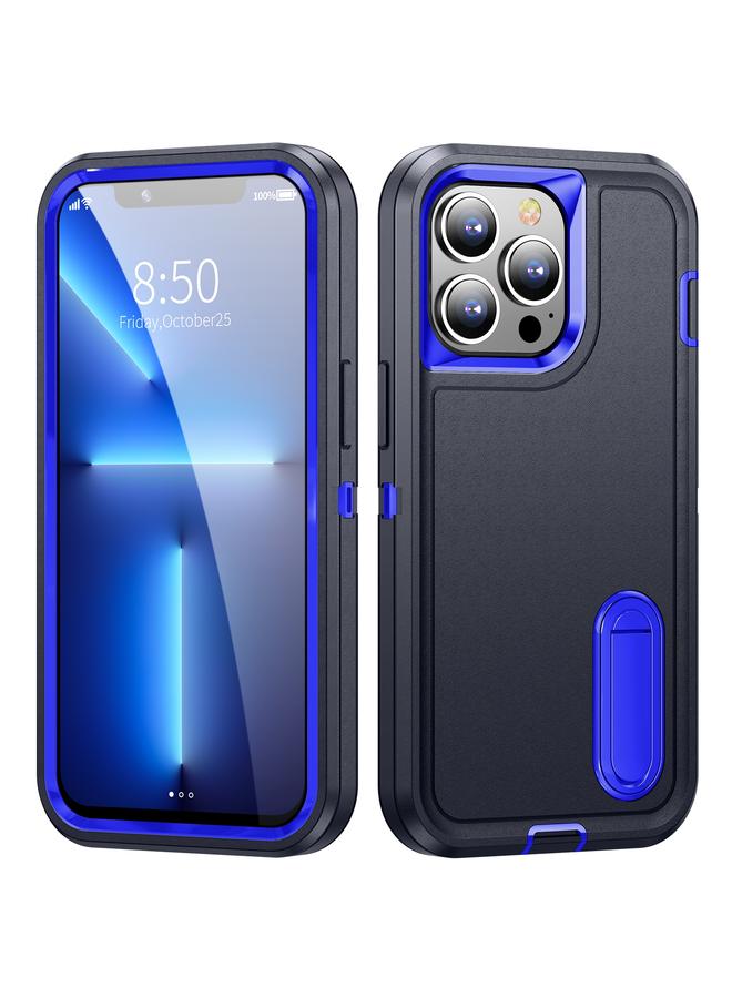 زبون جراب لهاتف iPhone 13 Pro Max 3 في 1 جراب هاتف قوي مع حامل - Image 1