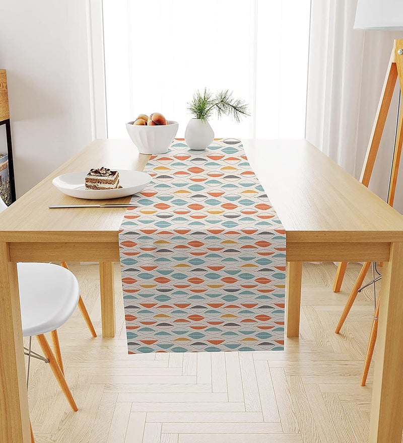 STITCHNEST Printed Polycotton Table Runner for Dining Table & Home Décor Pack of 1, ( Size 13 x 60 Inches ) - Image 1