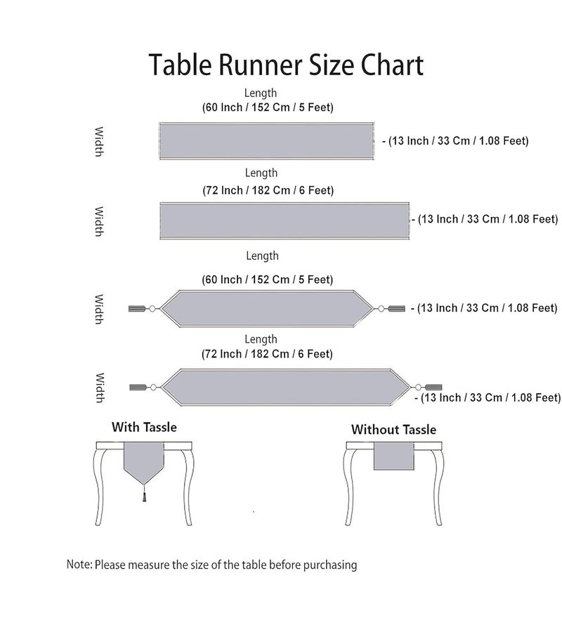 STITCHNEST Printed Polycotton Table Runner for Dining Table & Home Décor Pack of 1, ( Size 13 x 60 Inches ) - Image 5
