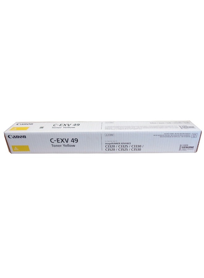 Canon Original Canon toner C-EXV 49 yellow Compatible with: iR-C3320 iR-3325 iR-C3330i iR-C3520 iR-C3525 iR-C3530i Yellow - Image 1