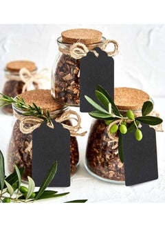 Y&D 100 PCS Gift Kraft Paper Tags Blank Parcel Crafts Hang Labels with Jute Twine 30 Meters Long  - Image 4