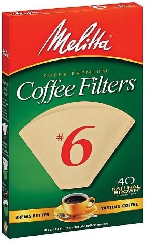 COFFEE FILTER 6BRN 40CT