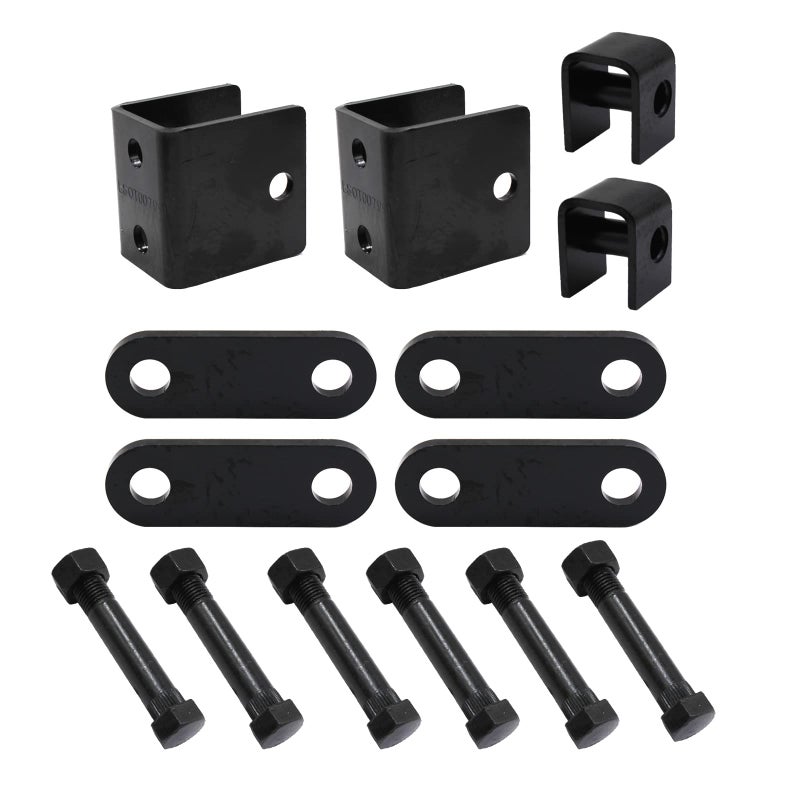 LAFORMO Trailer Single Axle Spring Hanger  SingleAxle Trailer Hanger Kit for DoubleEye Springs 134 Wide Springs 78 Rear