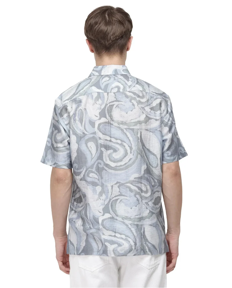 Rare Rabbit Men's Floral Print Relaxed Fit Shirt