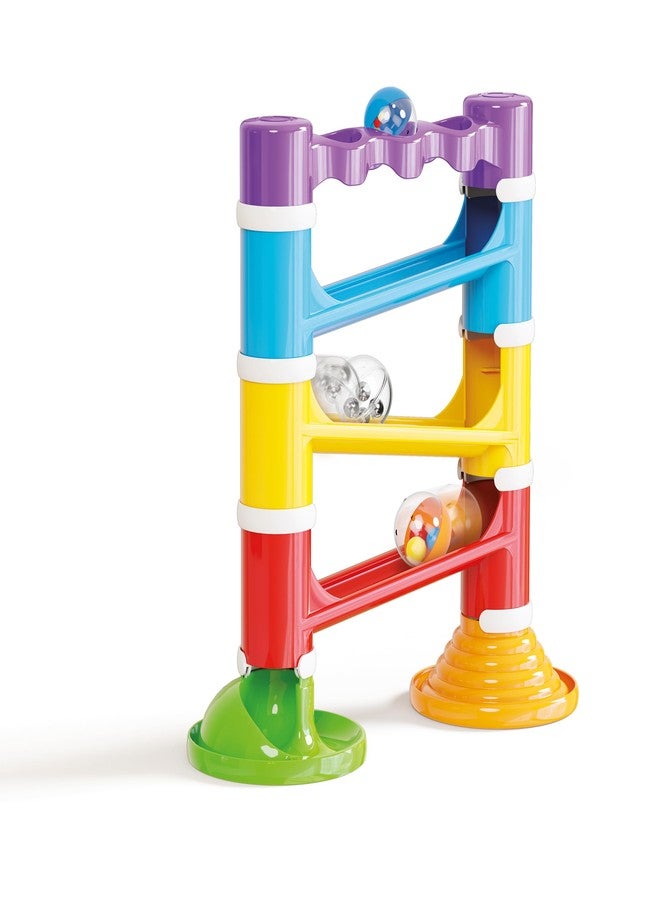 Quercetti: Migoga Tower - Sound Marble Run - 17pc Stacking & Track Building Toy, 3 Large Colorful Sound Balls, Interactive Play, Toddlers & Kids 18mo+ - Image 3