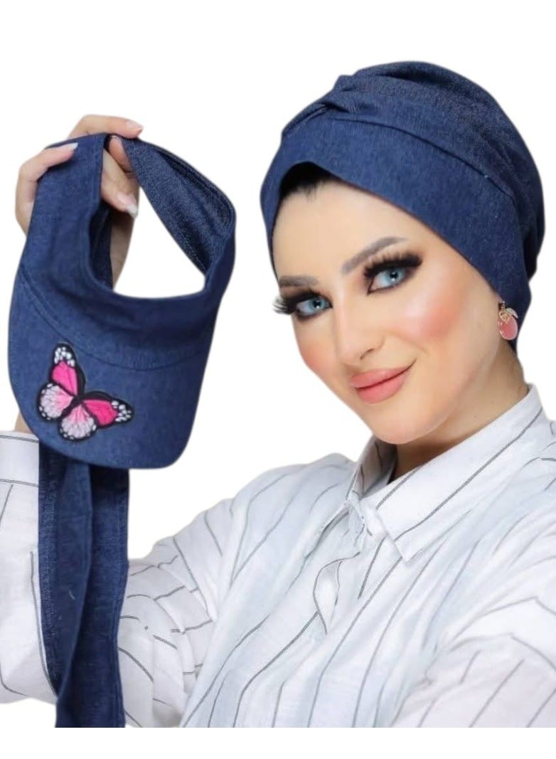 تربان كاب منفصلين له عده استخدامات ماتريال جينز ليكرا , خامة عالية الجودة ومريحة في اللبس - Image 3