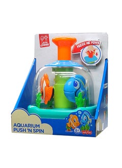 Little Learners Aquarium Push 'n Spin - Interactive Spinning Fish Toy