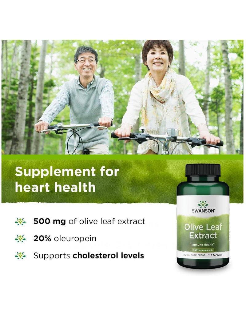 Swanson Olive Leaf Extract 500 mg 120 Capsules - Image 4