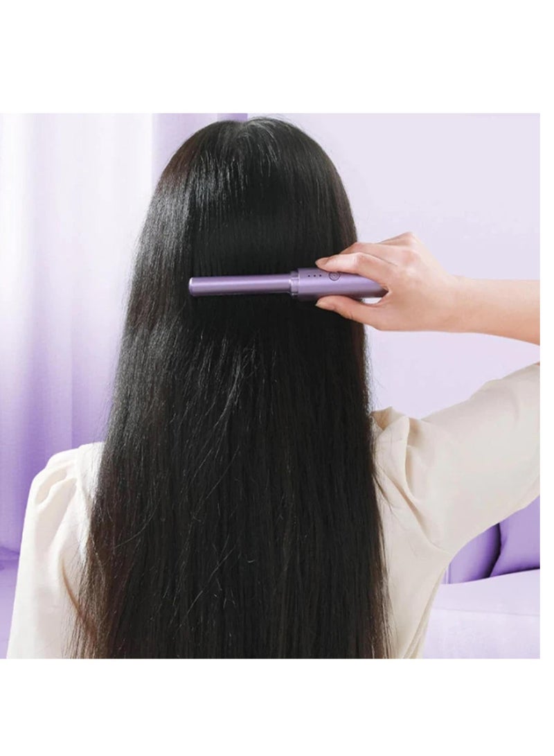 ELTRAZONE Rechargeable Mini Hair Straightener , Mini Flat Iron Hair Straightener Travel Size Rechargeable , 4000mAh Battery Straightener Brush , Portable 3 Level Hair Straightener , 4000mAh Battery Straightene - Image 4