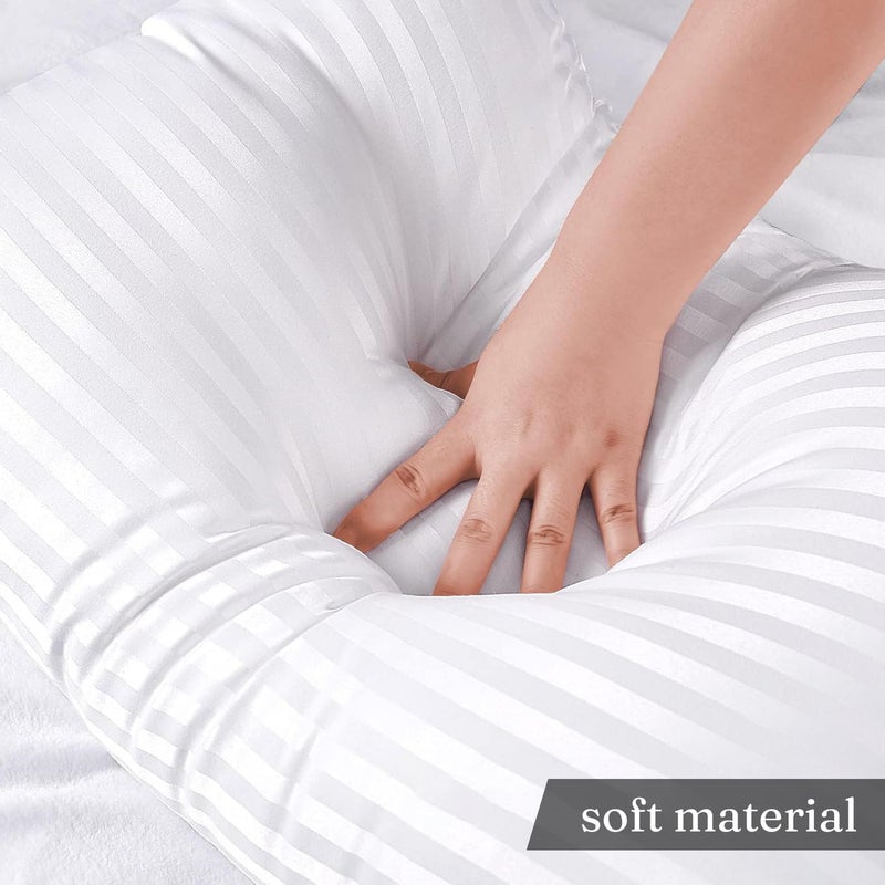 enera Sleep Essentials Ecozen Pillow 17x27 Inch Neck Support Pillow for Back Sleepers Soft Durable Bed Pillow Fillers for Comfort - Image 3