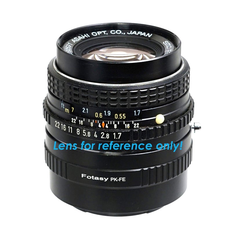 Fotasy K-Mount Lens to E Mount Adapter, K Mount E Adapter, PK Lense to E, Compatible with Sony a7 a7R a7s II III IV a9 a7c Alpha 1 a6600 a6500 a6400 a6300 a6100 a6000 a5100 a5000 a3500 ZV-E10 - Image 3