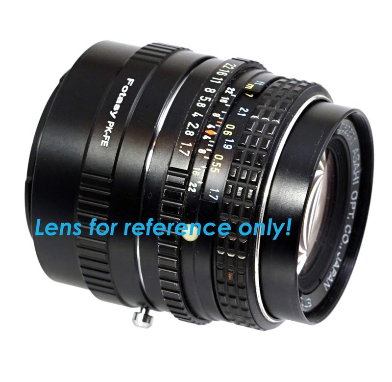 Fotasy K-Mount Lens to E Mount Adapter, K Mount E Adapter, PK Lense to E, Compatible with Sony a7 a7R a7s II III IV a9 a7c Alpha 1 a6600 a6500 a6400 a6300 a6100 a6000 a5100 a5000 a3500 ZV-E10 - Image 2