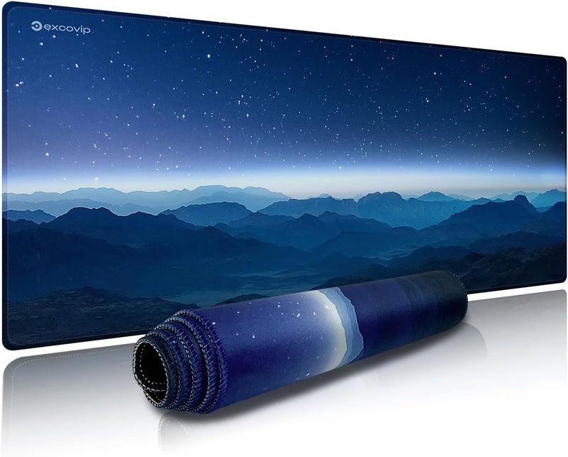 excovip Extended Gaming Mouse Pad Xxl,Anti-Skid Mousepad Large Keyboard Mouse Pad Desk Mat With Stitched Edges 900X400Mm 0139 - Image 1