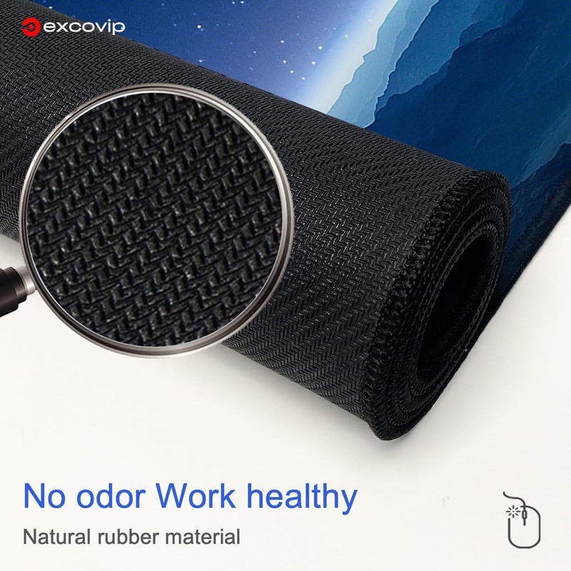excovip Extended Gaming Mouse Pad Xxl,Anti-Skid Mousepad Large Keyboard Mouse Pad Desk Mat With Stitched Edges 900X400Mm 0139 - Image 5