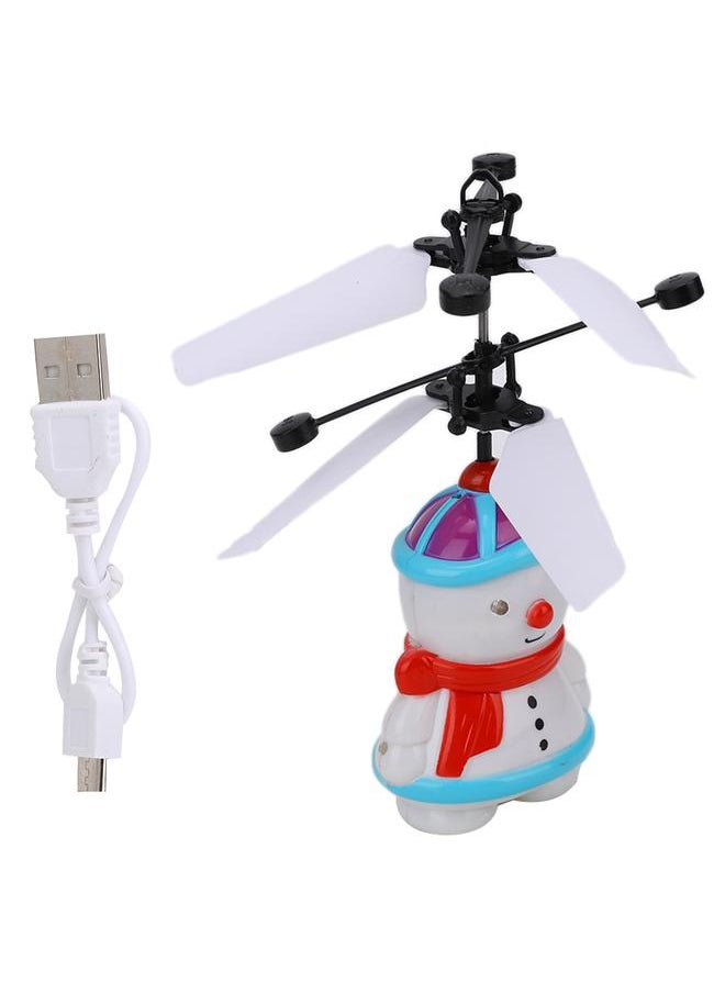 Thoraya Infrared Hand Sensor Snowman Aircraft Suspension Light Charging Remote Control Children Toys  - Image 1