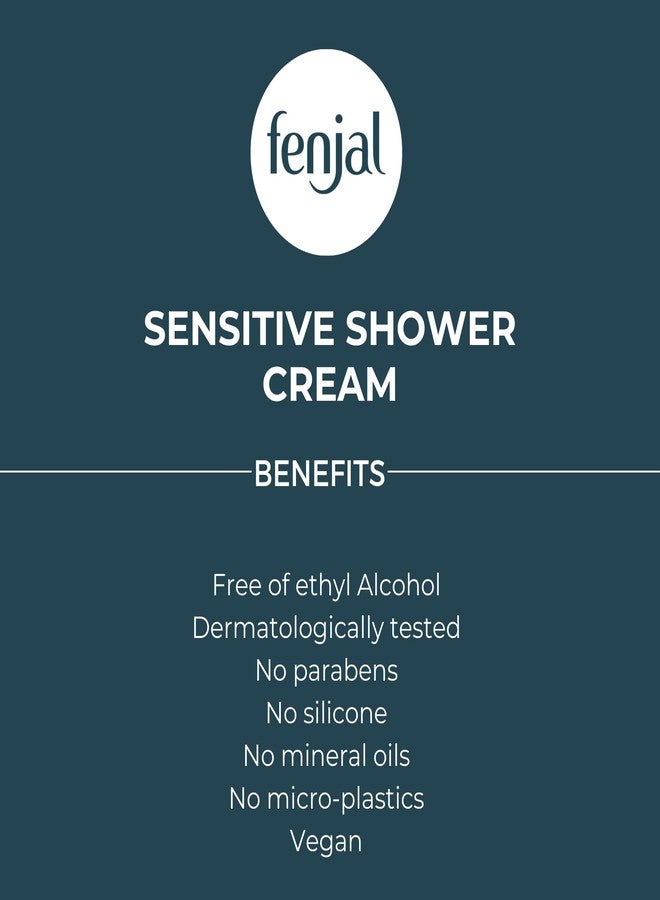 Fenjal Sensitive Shower Cream with Almond Oil & Aloe Vera, 200 ml - Image 2