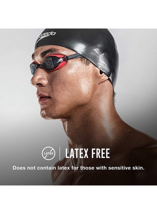 سبيدو نظارات السباحة Speedo Speed Socket 2.0 للجنسين والكبار، باللون الأبيض/الأسود، مقاس واحد - Image 3