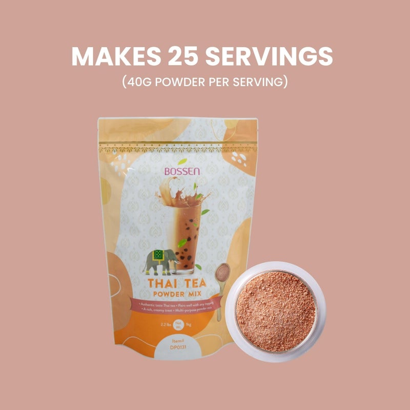 Bossen Bubble Tea Powder Mix - 2.2 Pound (Thai Tea) - Image 3