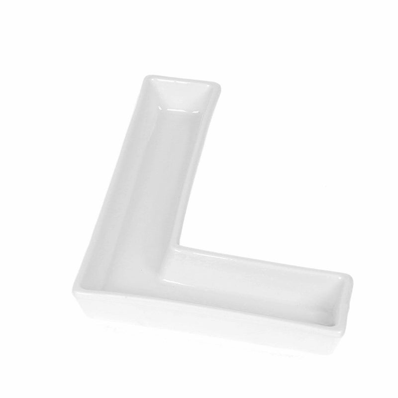 Coffeezone Small Porcelain Candy Dishes for LOVE Wedding Gift or Party Decoration Letter L