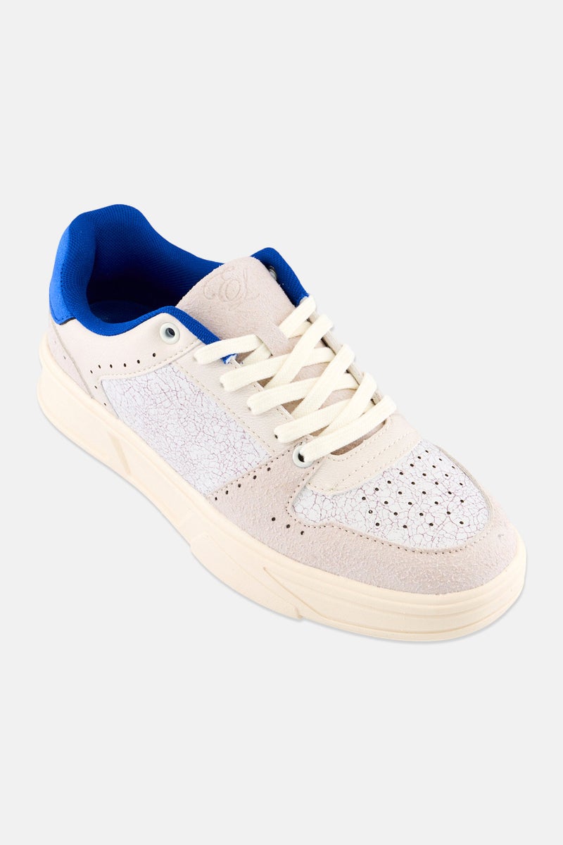 English Laundry Men Lace Up Casual Shoes, Off White - Image 1