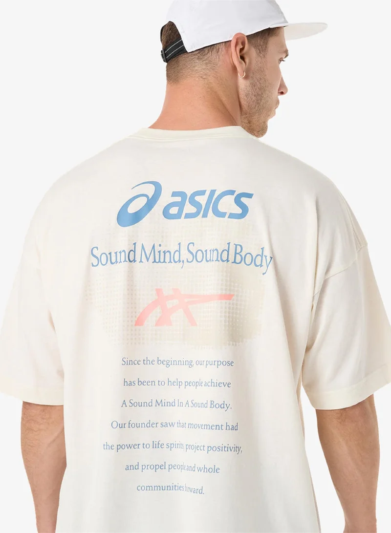 asics  Cloud Graphic Logo T-Shirt for Men | Best Price UAE