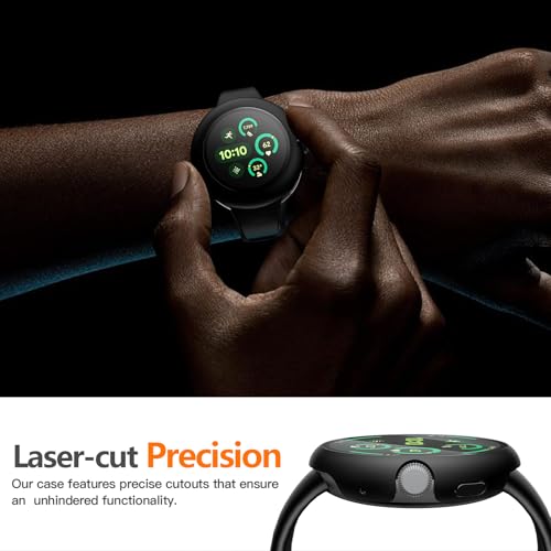 Misxi 2-Pack Hard PC Screen Protector Case Compatible with Google Pixel Watch 3 (2024) 45mm, Easy Installation Lightweight Ultra-thin Protective Cover for Pixel Watch 3, Black - Image 4